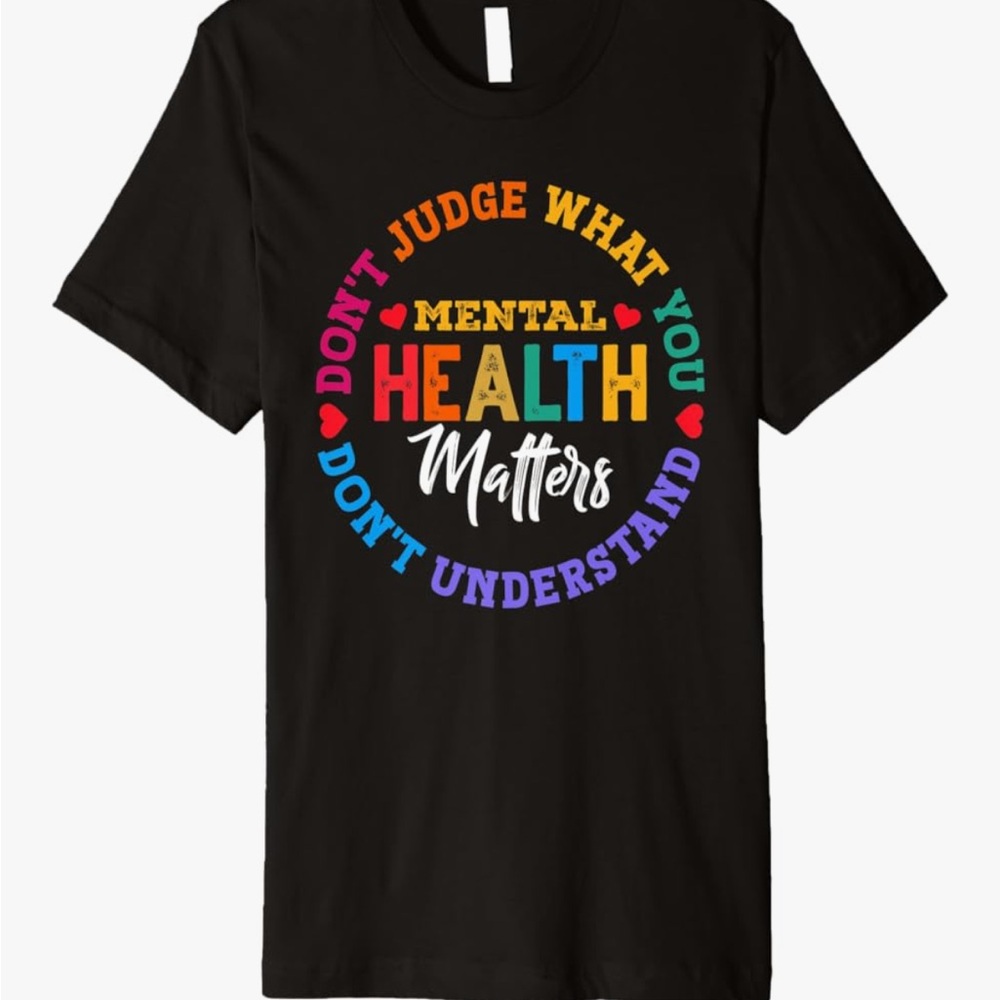 BOGO‼️Black Mental Health Matters T-Shirt MEN/ 3XL #509